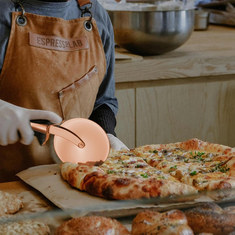 Berglander Pizza Wheel, Rose Gold Titanium Plating Stainless Steel Pizza