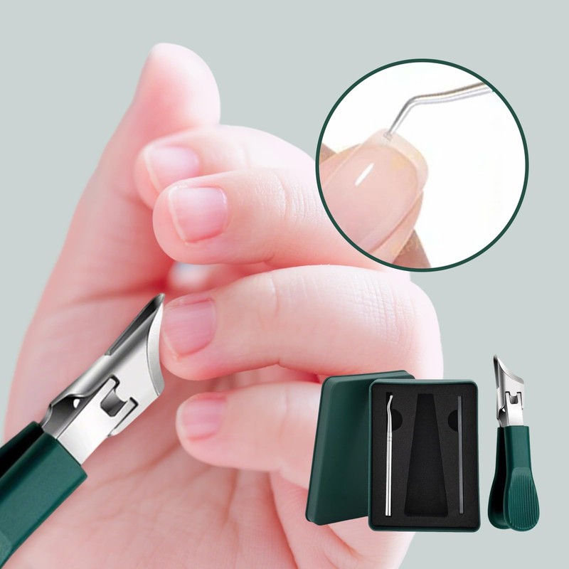Toe Nail Clippers Thick Nails, Slanted Nail Clippers for Ingrown