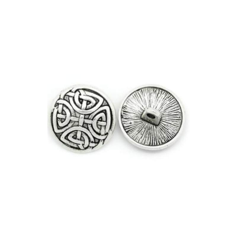 Pack of 15 Metal Buttons Eyelet Buttons Diameter Approx. 17
