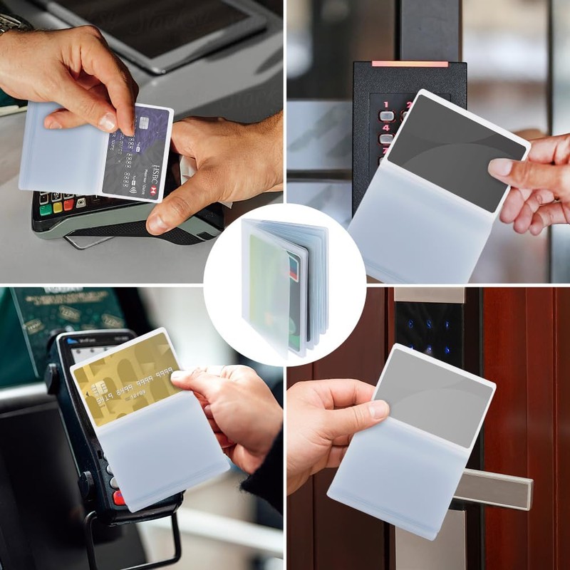 Sociaooil 2pcs Plastic Card Holder Set – 10-Page 20-Slot &