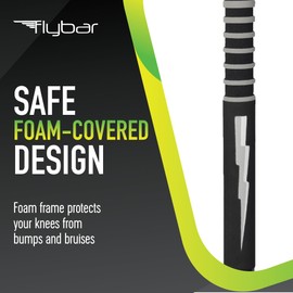 Flybar Maverick 2.0 Foam Pogo Stick for Kids Ages 5 and Up, 40 to 80 Pounds, Outdoor Kids Toys, Rubber Grip, by The Original Pogo Stick Company (Black Lightning)