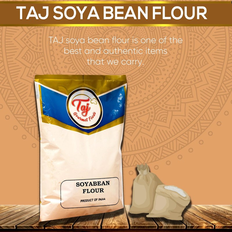 TAJ Soya Bean Flour 2-Pounds | Soy Bean Flour |