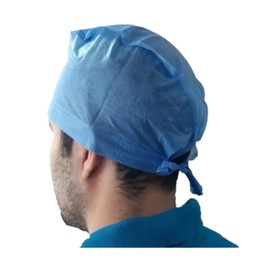 100 pz Gorro Quirúrgico con cintas ajustables - Tela SMS 100% polipropileno desechable - cofia protectora - transpirable, suave y cómoda DEMEVA