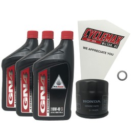 Cyclemax Oil Change Kit compatible with 2013-2023 Honda CBR500R