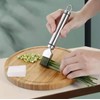 Stainless Steel Onion and Leek Slicer - 5 Blade Vegetable