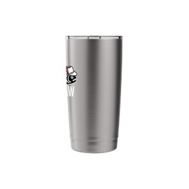 Fly Fishing Rainbow Trout Wearing a Hat, Feather Cap Stainless Steel Insulated Tumbler