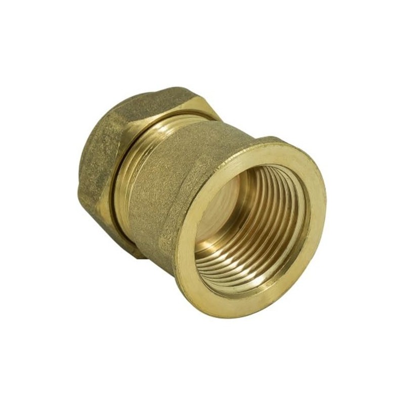hep® 15mm Compression by 3/4" BSP Brass Female Iron Coupler
