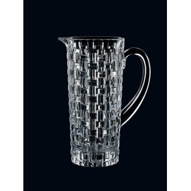 Nachtmann Bossa Nova Pitcher, 40-Ounce Clear Water Carafe with Handle, Made of Crystal Glass, for Soft Drinks, Lemonade or Cocktails, Dishwasher Safe