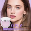 Polvo Compacto, 0.3 oz (8.5 g) Polvo Morado Mate, Crema Fijadora, Control