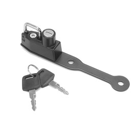 Anti Theft Helmet Lock, Motorcycle Locks Anti-Theft Helmet Security Lock for Honda CB750 CBR400R CBR500R CBR650F CB650F CB500F Motorbike Helmets Hardware Accessories, W/ 2Pcs Keys-Black