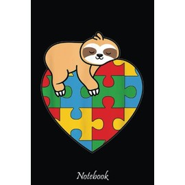 Cute Sloth Autism Parents Autistic Child Awareness Gift Notebook Vintage: Notebook - Autism Mom Gift - ASD Journal - Teacher Student Kids Autism Gift - 6"x"9 College Lined 110 Composition Notebook.