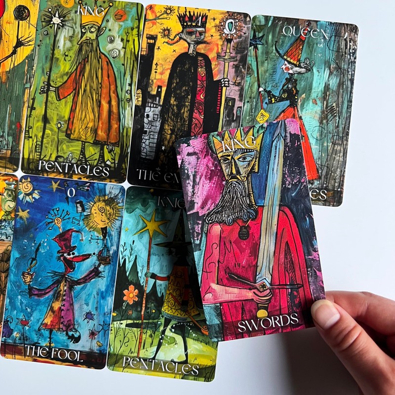 Qymagicz Graffiti Tarot Deck, Unique Tarot Cards for Beginners, Fortune
