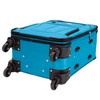 Rockland Pasadena Softside Spinner Wheel Luggage, Turquoise, Carry-On 20-Inch