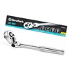 DURATECH 1/4" Drive Flex-Head Ratchet, 72-Tooth Ratchet Wrench, Quick-release, Reversible