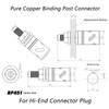 Amplifier Binding Post Soldering Free Pure Red Copper Rhodium Plated