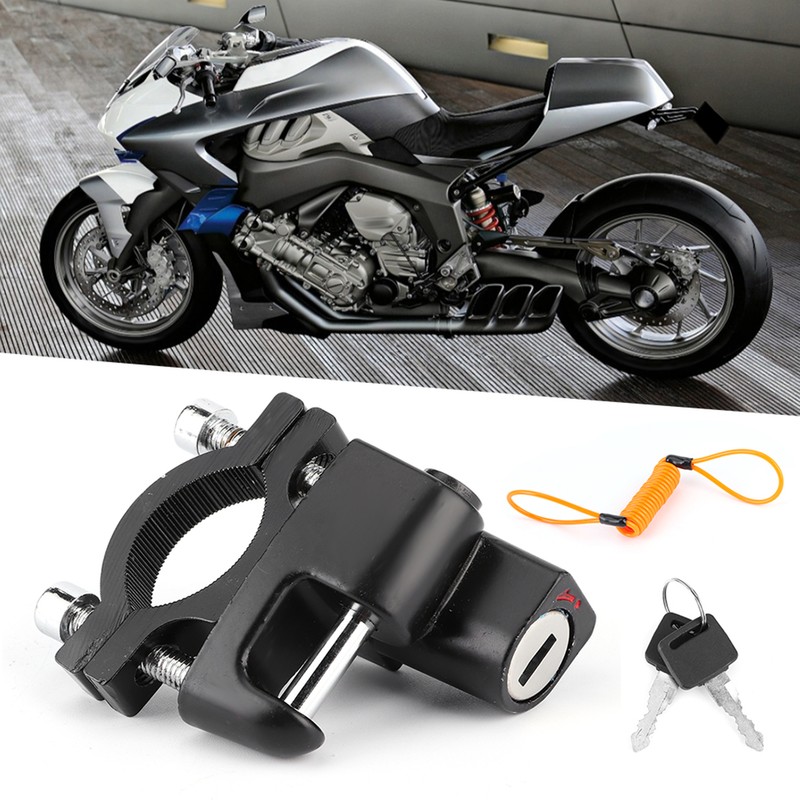 AntiTheft Universal Motorcycles Helmet Lock MultiFunctional Waterproof Fixed Lock Reminder