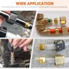 Rustark 105Pcs 1/4” 3/8” 1/2” Brass Compression Fitting Sleeves Ferrules