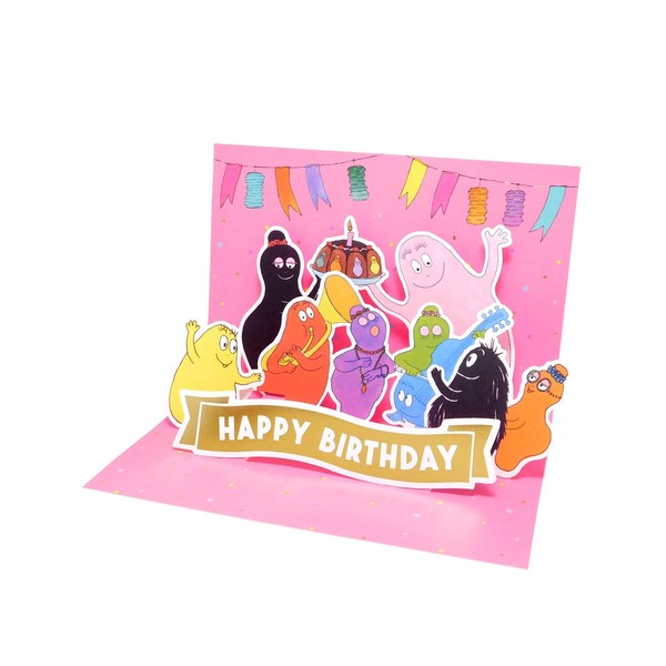 Greeting Life Barbapapa Tobidasu Pop Up Birthday Card BB-201