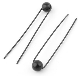 Accessorize Kingdom Metal Bridal Wedding Decor U pick Artificial Pearl Hair Pin Clip (Black, Pack of - 3)