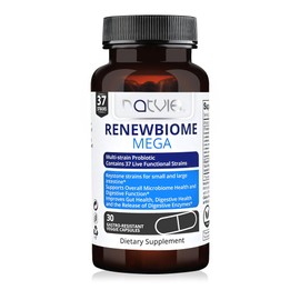 NATVIE Healthcare RENEWBIOME MEGA - Multi-Strain-Probiotikum - Inhalt 37 St?mme - 50 Milliarden KBE in der Kapsel - 30 Kapseln