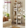 VASAGLE 6-Tier Bookshelf, Bookcase with Steel Frame, Book Shelf for