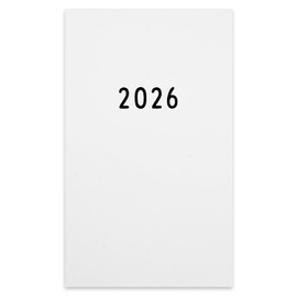 Greeting Life Noritake Planner 2026 B6 Slim Monthly Hardcover White CD-1407-NT (Starting December 2025)