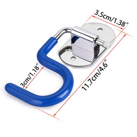 Sumnacon Mop Broom Holder Organizer, 4 Pcs S-Type Wall Mounted Cleaning Tools Organizer, Space Saver Brooms Mops Rakes Holder, Stainless Steel Heavy Duty Broom Mop Handle Holder for Kitchen Garage