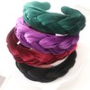DRESHOW Velvet Braided Headband Women Hair Hoop Elastic Hair Bands