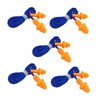 5 Pairs Corded Ear Plugs Reusable Silicone Earplugs with String