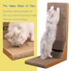 Cardboard Scratching Post with Bevel, 23.6-inch L-Shaped Scratching Post, All-Around