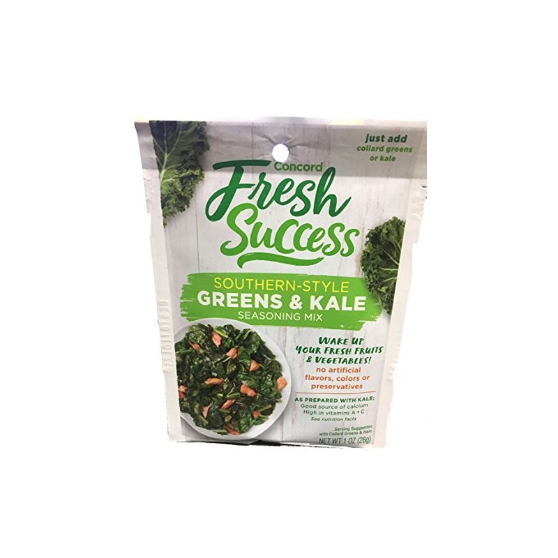Concord GREENS & KALE SEASONING-Southern Style -18 (eighteen) 1oz packets