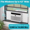 Chiligent Window AC Side Panel with Frame, Adjustable Air Conditioner