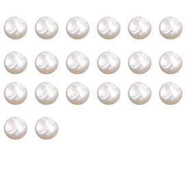 20Pcs Round Pearl Buttons 12mm Pearl Sewing Buttons for Crafts Clothes Sewing