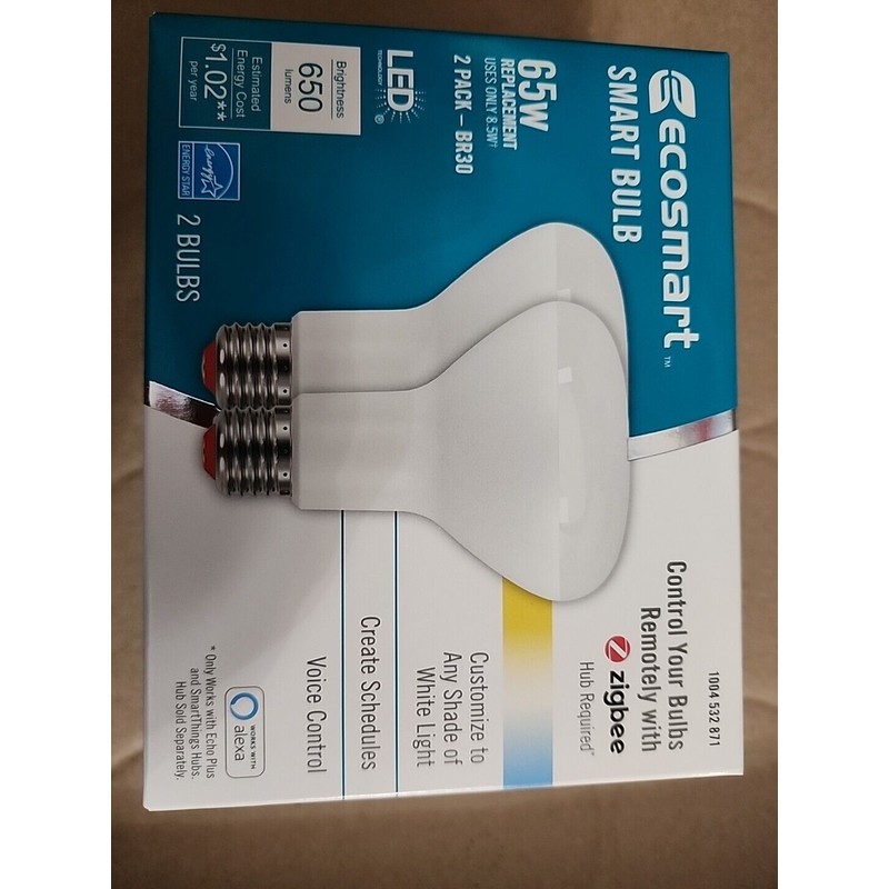 Eco-Smart EcoSmart 65-Watt Equivalent BR30 Dimmable Smart Wireless LED (4