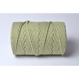 10m - Everlasto Chunky Solid Beautiful Baker's Cotton Craft Twine (4mm approx) (SAGE GREEN)