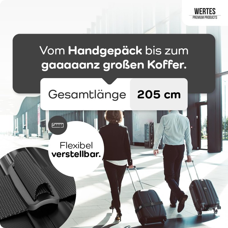 Luggage Strap Set of 2 – Suitcase Straps Safe &