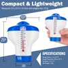 AQUAVERITY Chlorine Dispenser for Hot Tub with Built-in Thermometer –