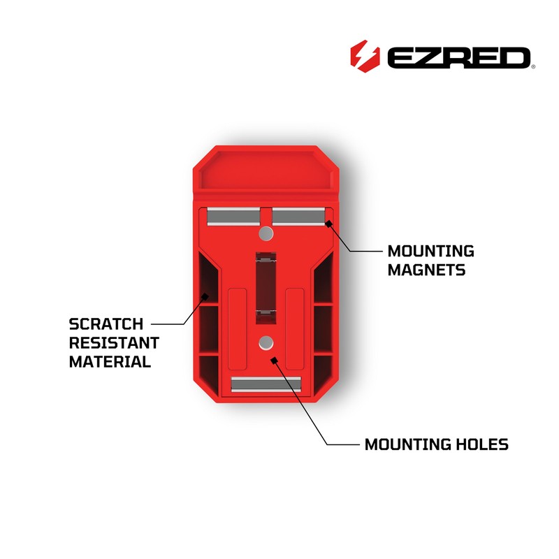 Magnetic Pry Bar Holder Non-Marring TPEE with Mounting Holes Low