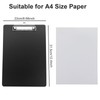 A4 Clip Board, Black Plastic Clipboard,Clip Boards Folder,Mini Plastic Writing