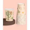 xo, Fetti Party Decorations Western Paper Gold Foil Cups -