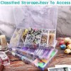 Unbranded 2 Pack 36 Grids Clear Plastic Organizer Box with