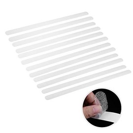 12 cintas antideslizantes de seguridad: cinta de agarre duradera y antideslizante para escaleras y suelos. Fácil instalación: despega y pega. Ideal para bañeras, duchas y zonas húmedas.