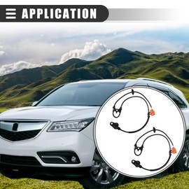 Motoforti Front Left Right ABS Wheel Speed Sensor, for Acura MDX 2001-2006 Base Touring 3.5L, ABS Plastic Metal, 57450S3VA02, Black, 2pcs