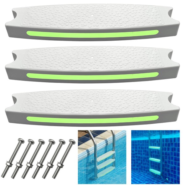 Pool Ladder Steps Replacement, 18" Universal Heavy Duty Pool Ladder