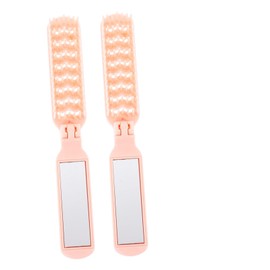 NOLITOY 2pcs Hair Styling Comb Brush and Comb Set Vented Detangler Portable Foldable Hair Brush Small Travel Hairbrush Compact Combs for Women