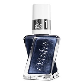 Gel by essie Longwear Nail Polish, Metallic Blue, Ice Ice Navy, No UV | 2-Step Colour And Top Coat System For A Plump, Gel-Like Manicure That Lasts Up To 15 Days, No UV Light Needed