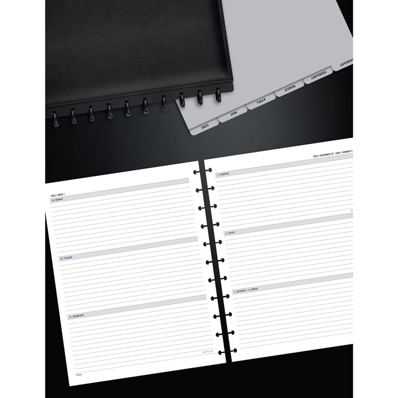 2026 TUL® Discbound Weekly/Monthly Planner Refill Pages, Letter Size, January