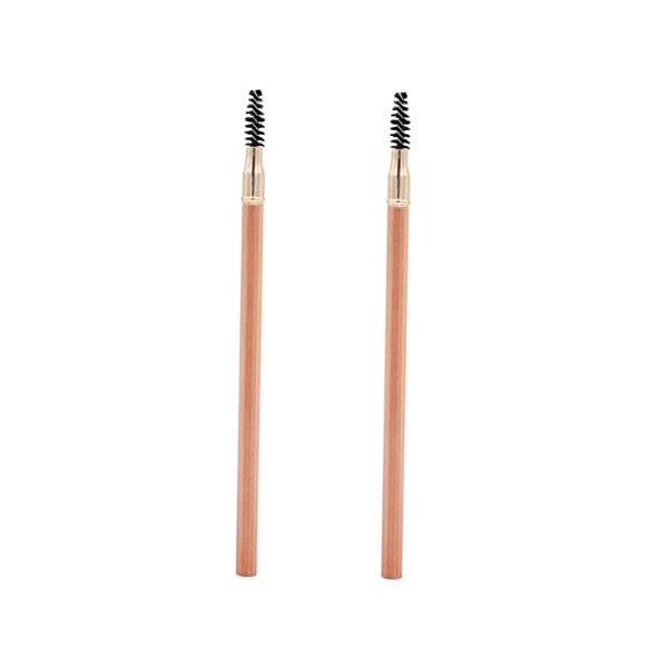 Didiseaon 2pcs Dual Brow Pencil Brush Eyebrow Makeup Pen for