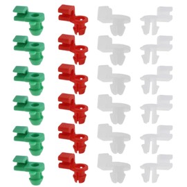 24pcs Car Door Lock Rod Linkage Retainer Clips Left Right Driver Passenger Side Plastic Moulding Fasteners Fits 2-3.5mm Hole 5.5-6.5 Hole Universal Car