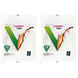 HARIO VCF-03-100W Paper Filter for V60 | 03W, 1 to 6 Cups | 200 Sheets | White